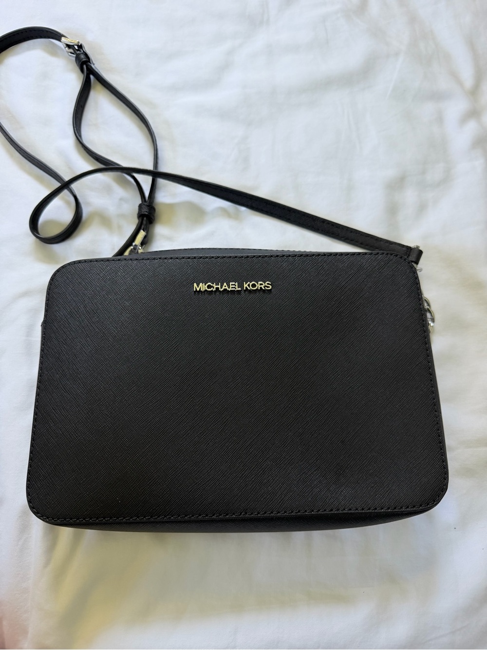 Michael Kors Jet Set Large Black Crossbody Bag